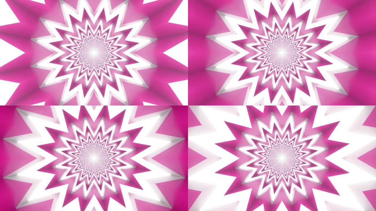 粉色环形数字背景隧道