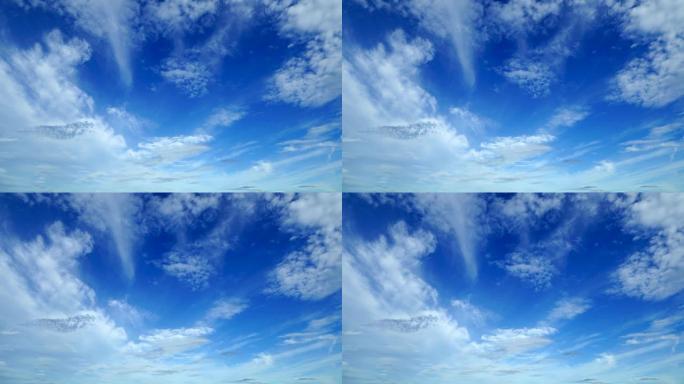 晴朗的天空有云干净云层蓝天白云