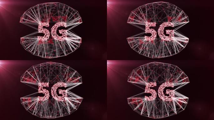 5g技术背景3d渲染、先进技术通信、第五代技术通信、5g网络无线系统