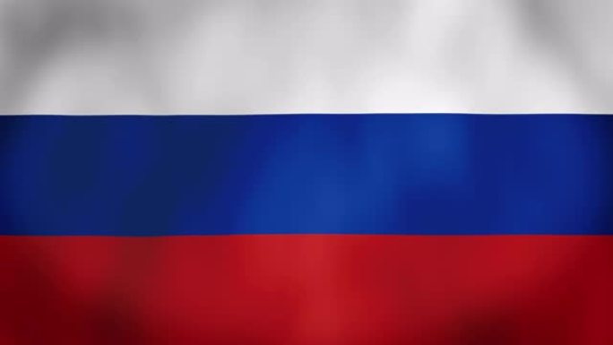 挥舞着动画的俄罗斯国旗-4k