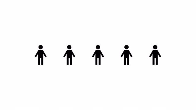 动画: 新型冠状病毒肺炎社交距离图