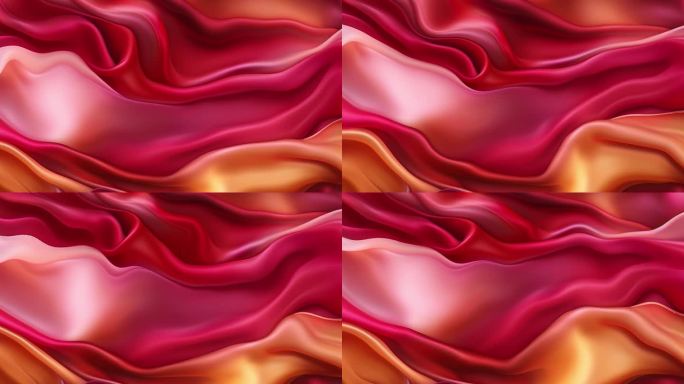 红色绸子 布料 质感