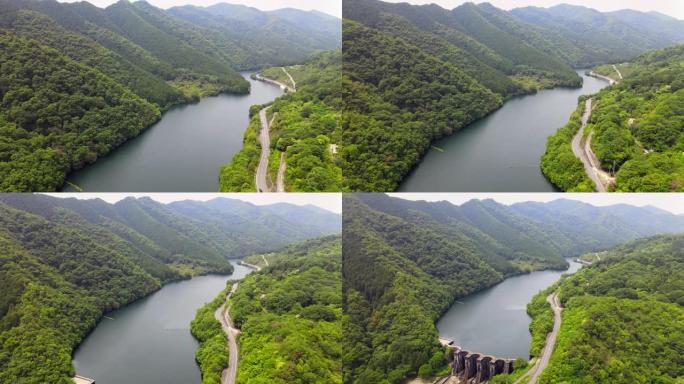 香川县宽音寺市的日本四国历史水坝