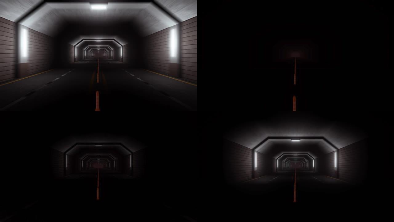 闪烁灯公路隧道