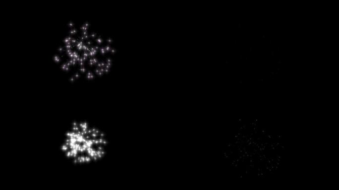 烟花动画Alpha素材包括股票视频