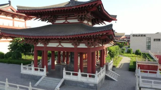 寺庙中的中国古代建筑视频