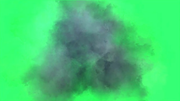 4k动画-绿屏上的云效果