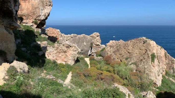 马耳他海景。马耳他岛的美丽风景