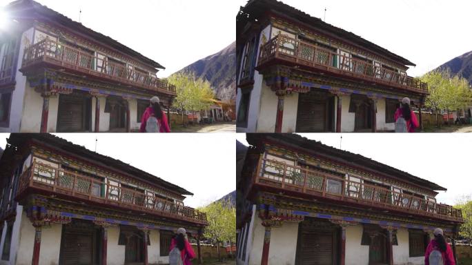 藏式建筑 西藏建筑纹路 西藏建筑纹理