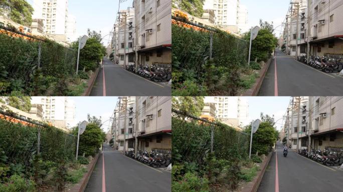 台湾新竹市靠近铁路的街景