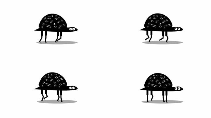 有趣的行走乌龟动画