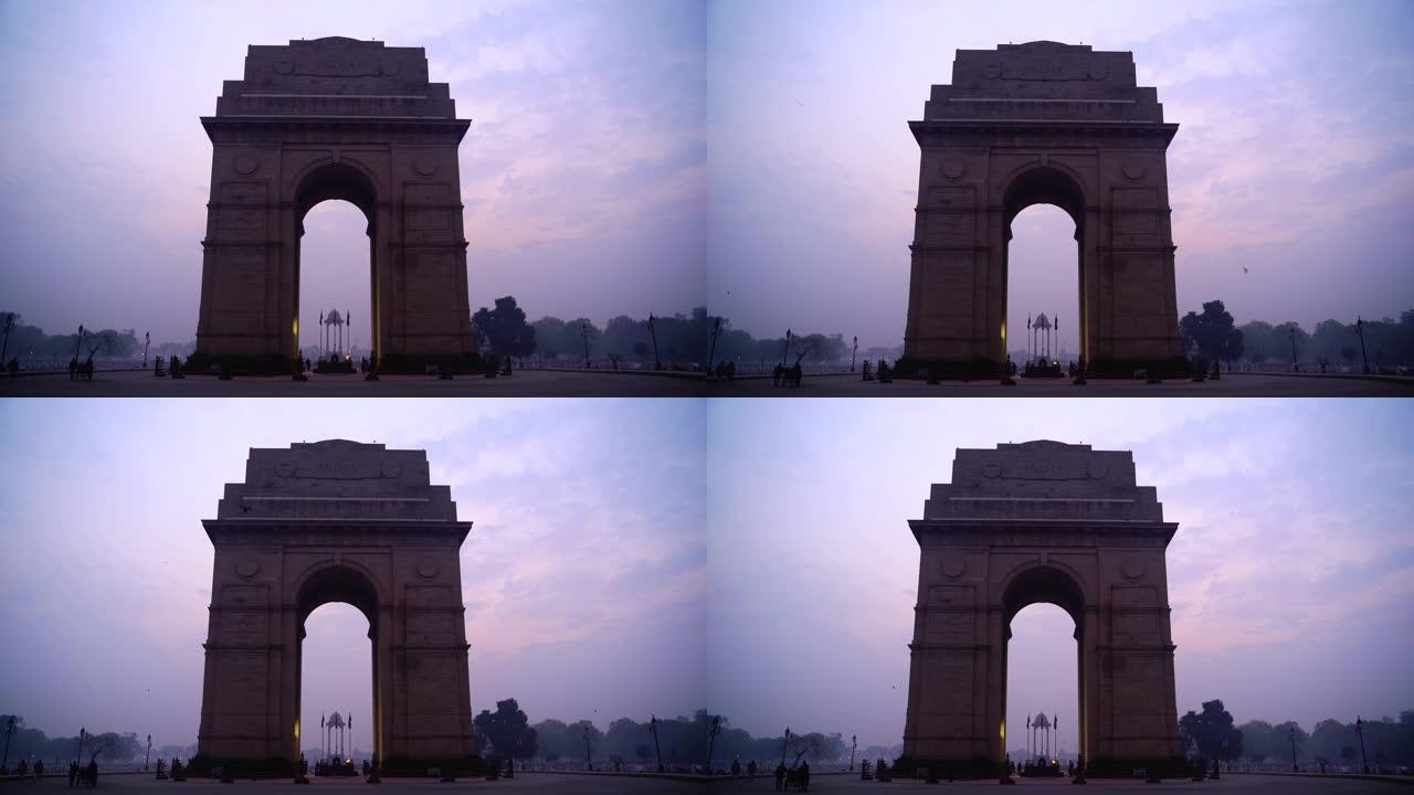 印度门是横跨在拉杰帕斯路上的战争纪念碑，