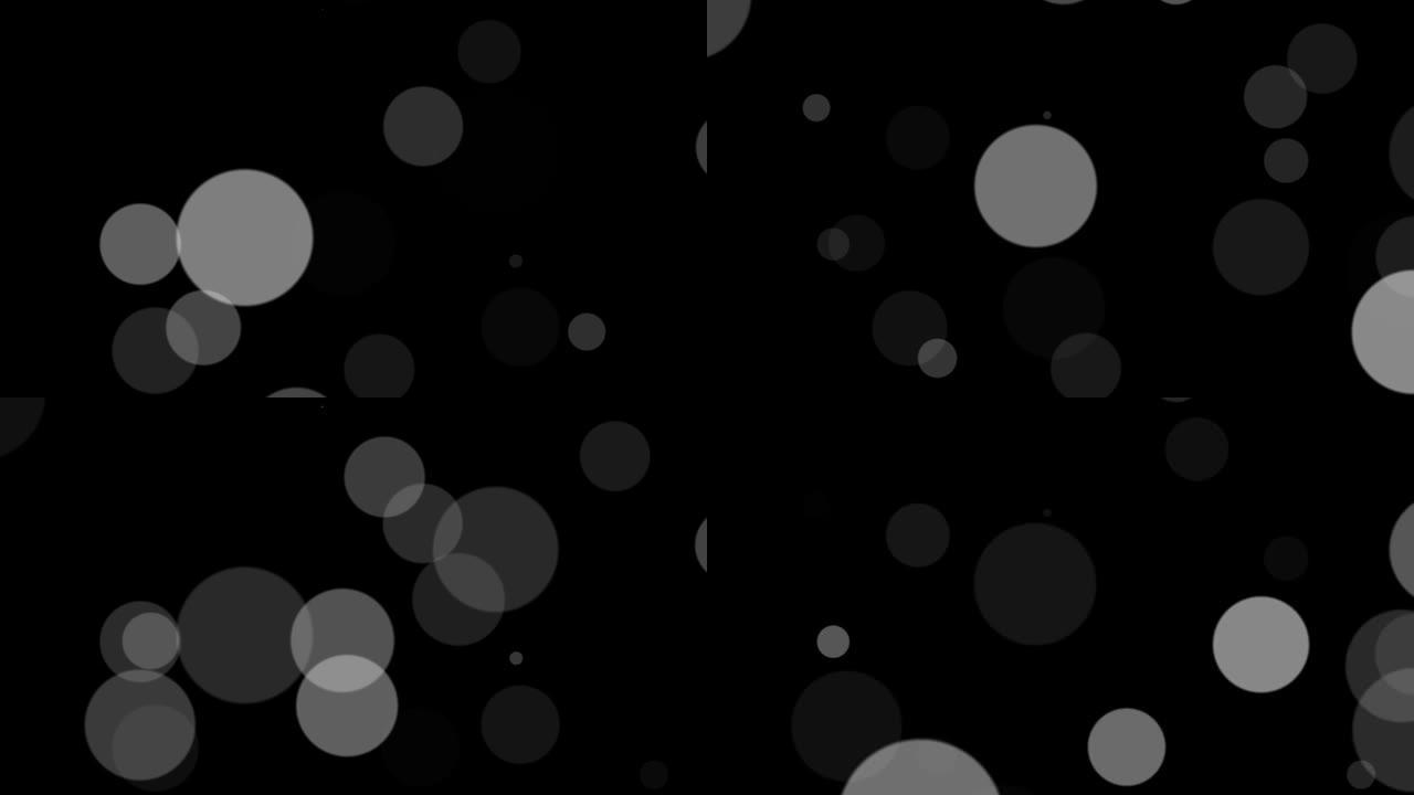黑色背景1080高清大灰色球空间中的慢速招架