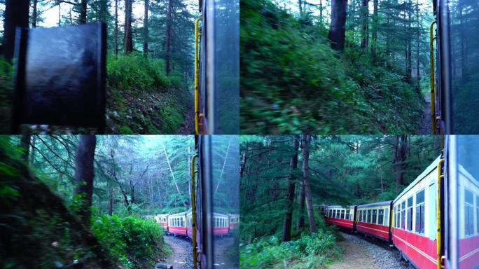 Kalka-Shimla铁路是印度北部一条2英尺6英寸的窄轨铁路，横穿从Kalka到Shimla的多