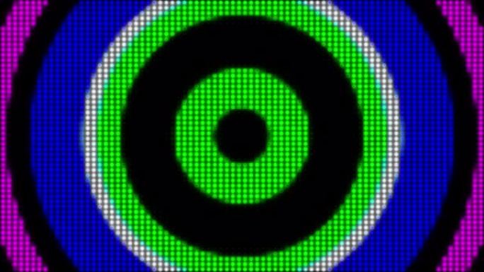 科技发光复古数码圆点彩色幻想隧道螺旋循环背景