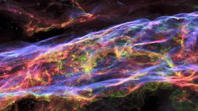 飞入外太空的面纱星云，又称天鹅座环或NGC 6960。