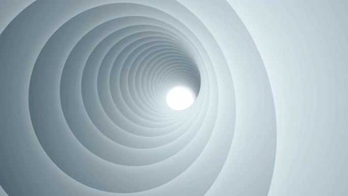 抽象圆形背景3d空间隧道动画