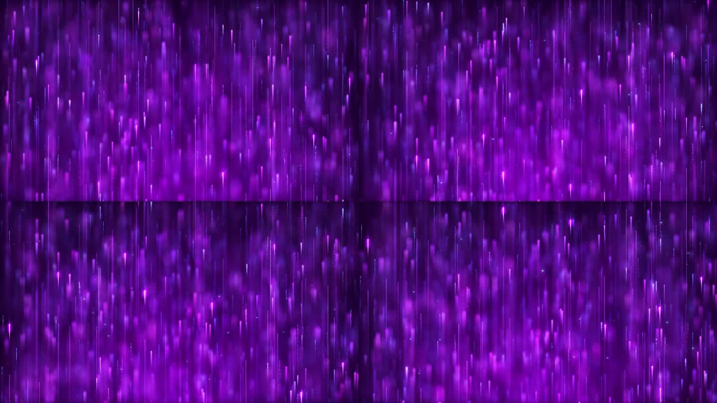 紫色粒子光线唯美梦幻粒子流舞台背景