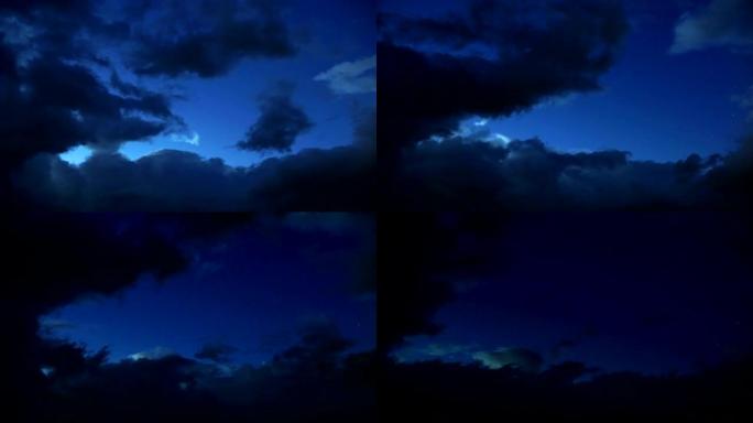 黄昏时乌云的时光倒流