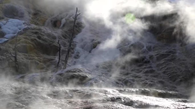 猛犸温泉，黄石国家公园