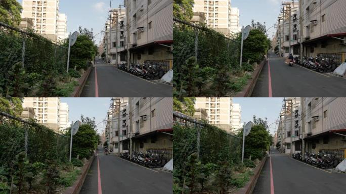 台湾新竹市靠近铁路的街景