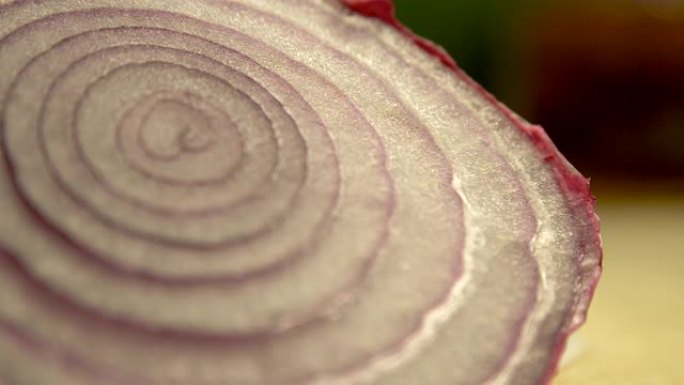 洋葱紫色切面宏观特写植物细胞生物学