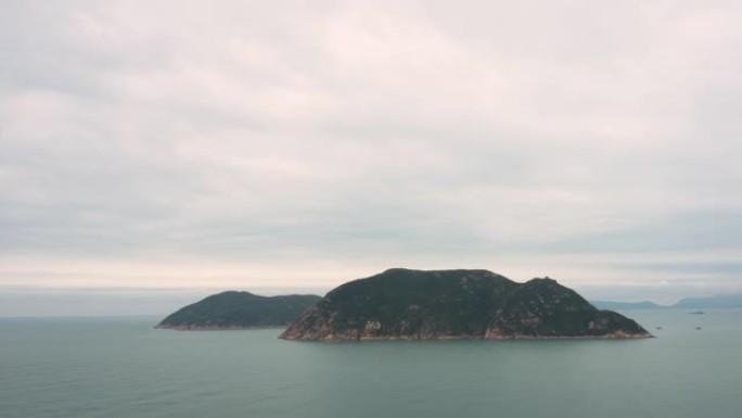 岛屿景观粉蓝色浅绿松石海