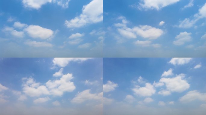 蓝天白云风景视频延时24