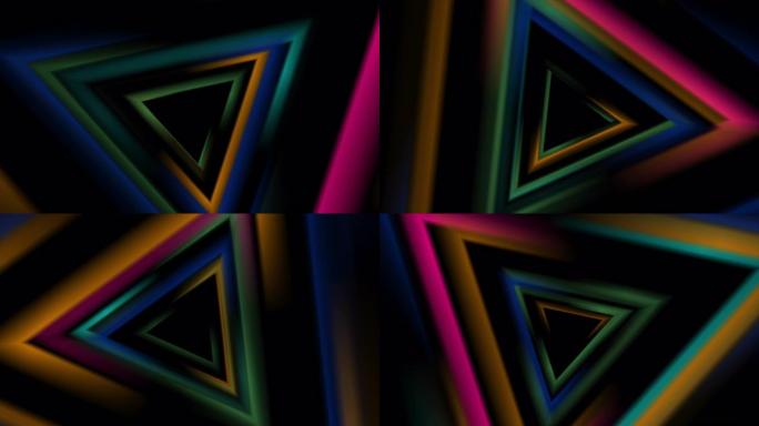 彩色三角形抽象技术未来运动背景
