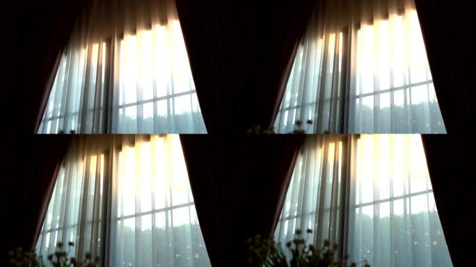 房间里的阳光和窗户