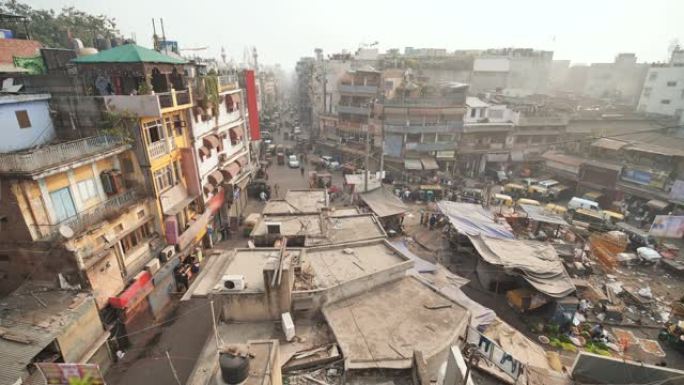 印度首都旧区的大街大街集市