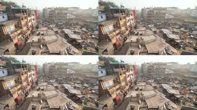 印度首都旧区的大街大街集市
