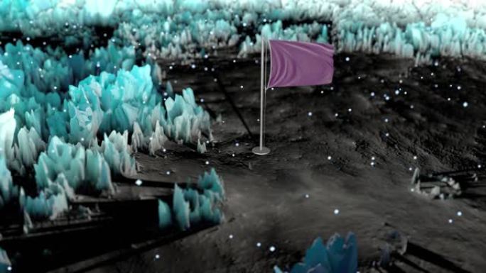 紫色史诗旗帜背景循环