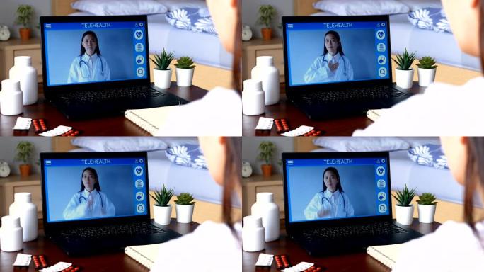 聋哑患者使用远程视频会议，通过vdo电话通过手语与笔记本电脑上的医生进行有关疾病，药物的在线咨询。远