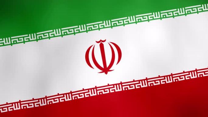 挥舞着动画的伊朗国旗-4k