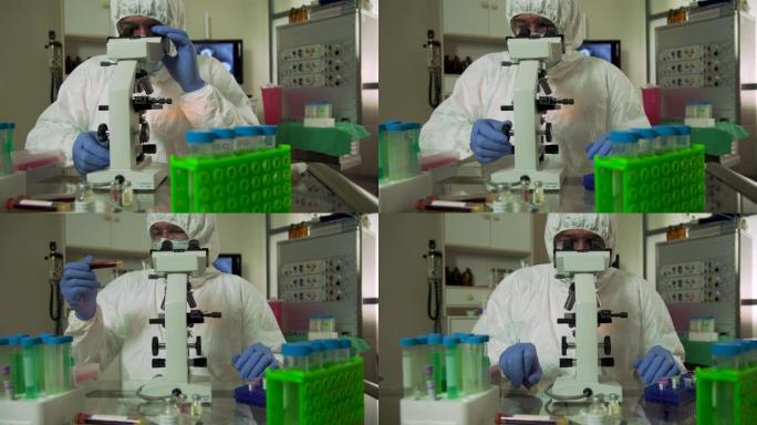 dolly right实验室技术人员正在研究冠状病毒疫苗