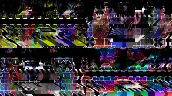 故障电视静态噪声失真信号问题