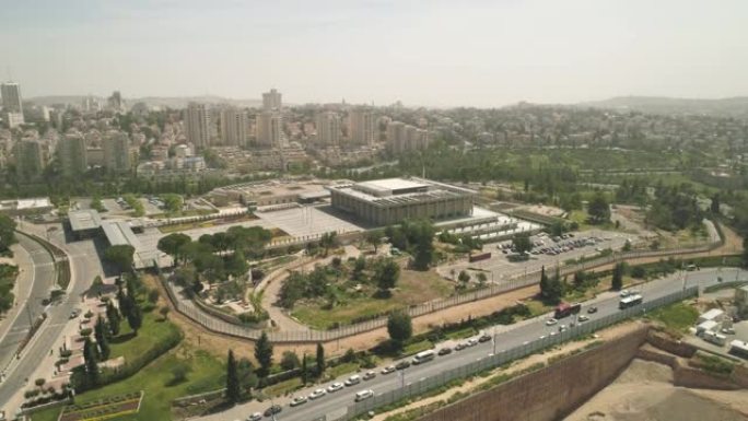 耶路撒冷议会大厦鸟瞰图，以色列国民议会政府