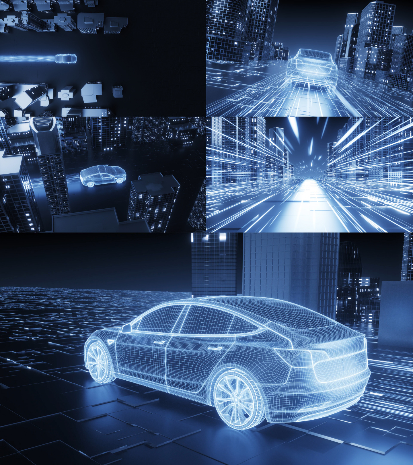 科技自动驾驶虚拟世界新能源汽车片头