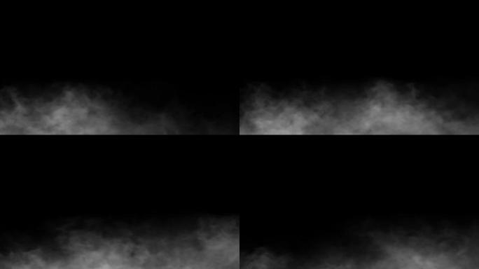 黑色背景上的雾环境元素设计