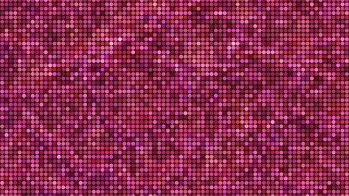 带有圆形粒子运动的抽象模糊粉红色背景