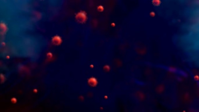 冠状病毒背景，与人类细胞新型冠状病毒肺炎