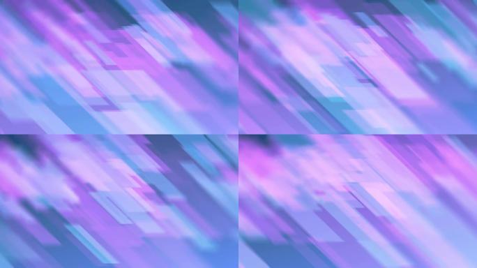 4k蓝紫色粉色方形模糊抽象技术背景