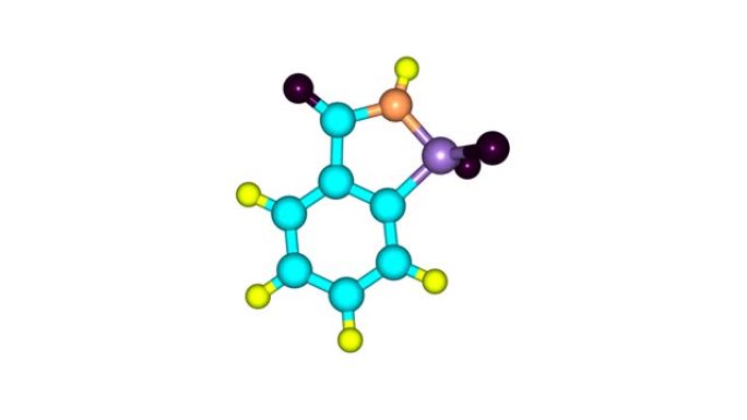 糖精分子旋转全高清视频