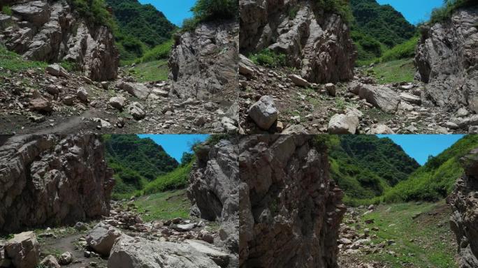 晴朗天空中的山谷大气山河绿水青山山河大地