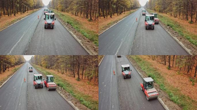 鸟瞰图施工道路场所