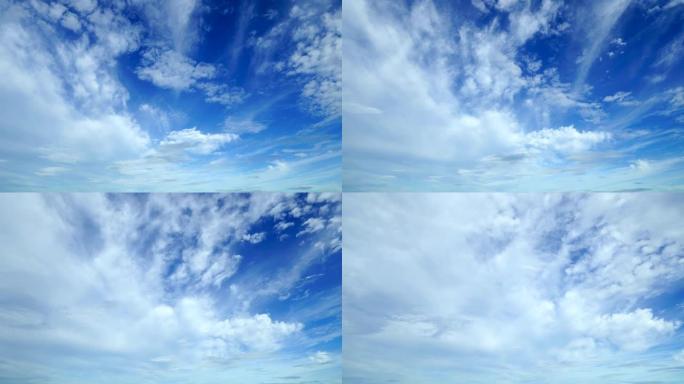 晴空的时光倒流云雾云海延时