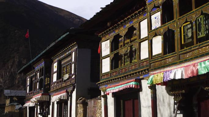 藏族楼房风格 藏族民居建筑 林芝建筑