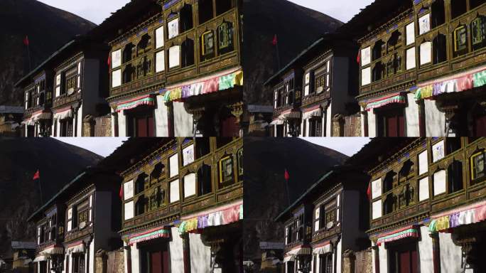 藏族楼房风格 藏族民居建筑 林芝建筑