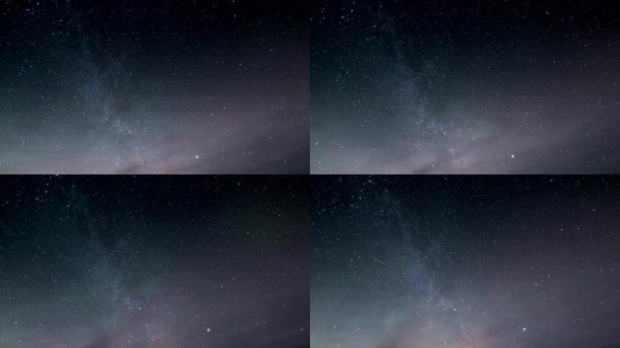 显示地球旋转的恒星轨迹